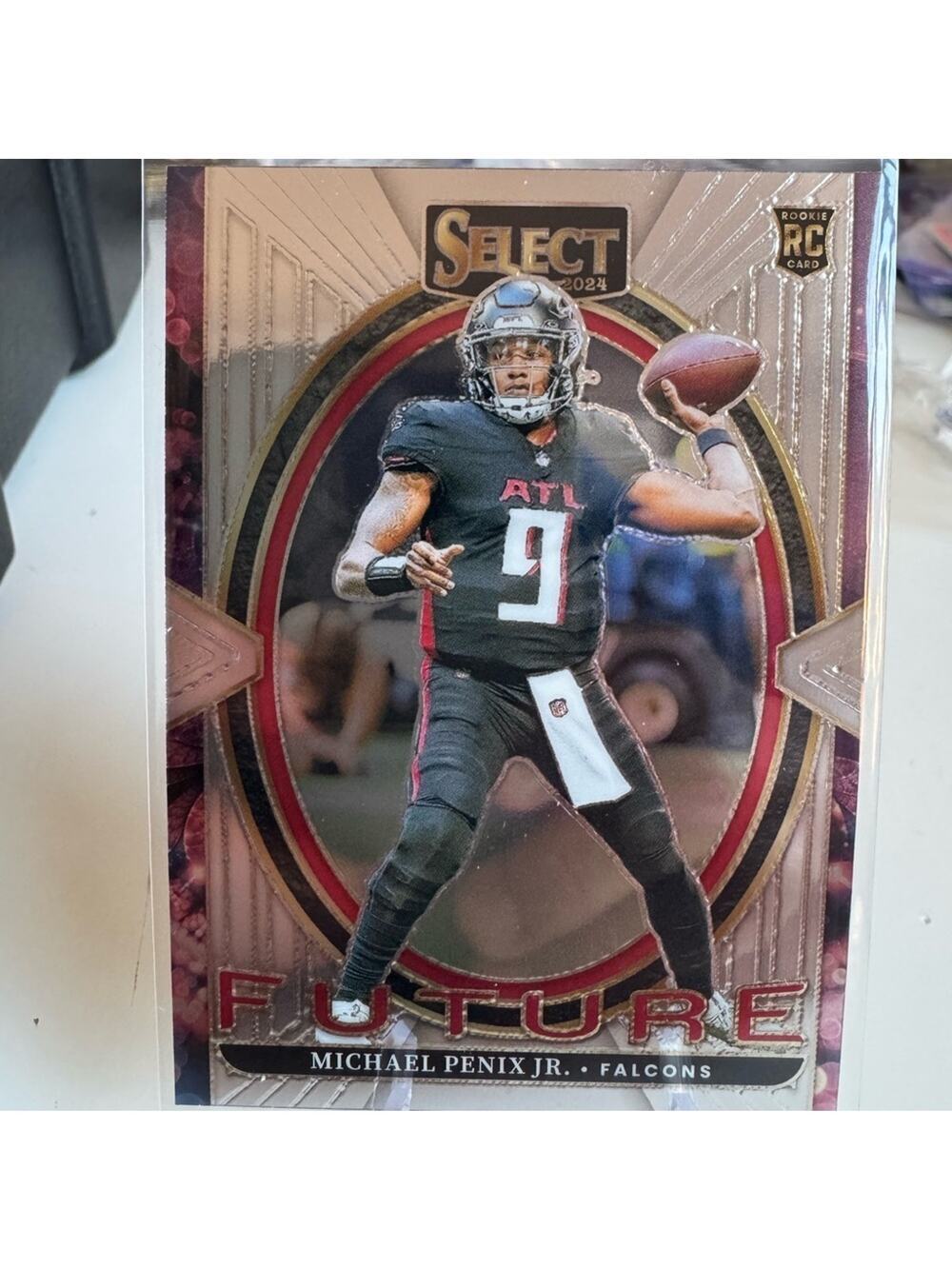 🔥 2024 Michael Penix Panini Select Futures Rookie card. Atlanta Falcons
